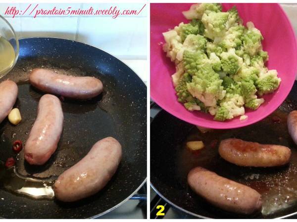 Salsicce con Broccoli - Preparazione tappa 2
