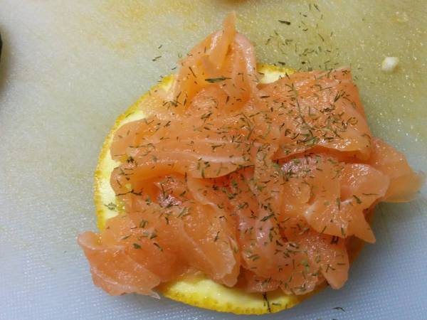 FILETTI DI SALMONE E BRANZINO ALL'ARANCIA COTTI A VAPORE - Preparazione tappa 1