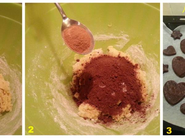 I Biscotti per Babbo Natale alla Cannella e Cioccolato - Preparazione tappa 2