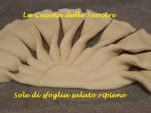 Sole di sfoglia salato ripieno - Preparazione tappa 3