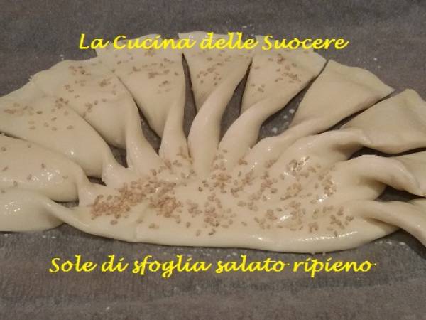 Sole di sfoglia salato ripieno - Preparazione tappa 4