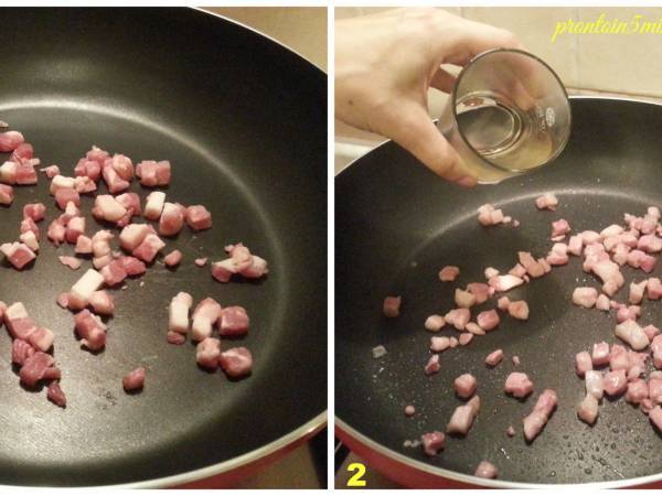 Tagliatelle Carciofi e Pancetta - Preparazione tappa 1