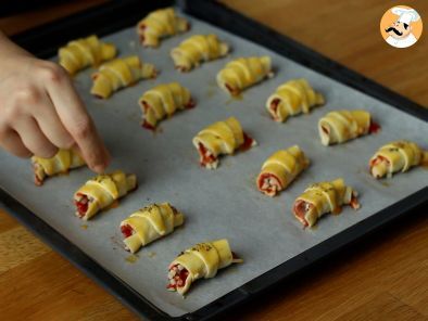 Mini croissants prosciutto e formaggio - Preparazione tappa 6