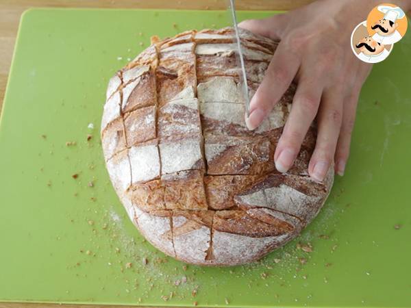 Pane rustico con pesto e formaggio - Preparazione tappa 2