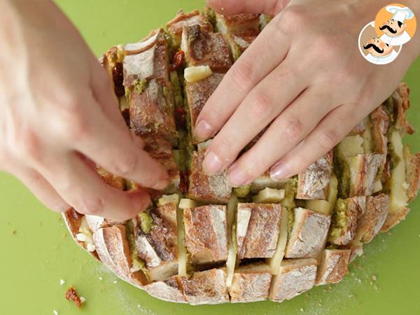 Pane rustico con pesto e formaggio - Preparazione tappa 5