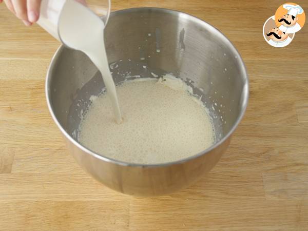 Flan al mascarpone e caramello - Preparazione tappa 1