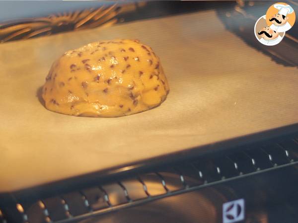 Torta cookie con cioccolato e marshmallows - Preparazione tappa 9