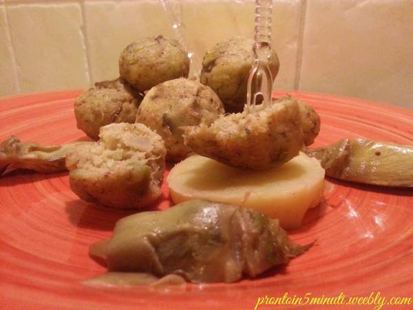 Polpette Carciofi Tonno e Patate - Preparazione tappa 3