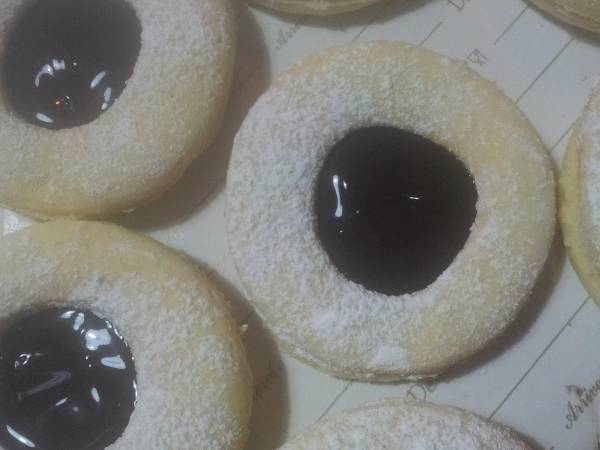 Biscotti occhi di bue al cioccolato fondente - Preparazione tappa 1