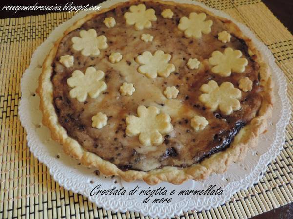 Crostata con ricotta e marmellata di more - Preparazione tappa 1