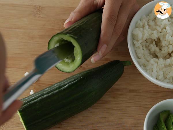 Maki di cetriolo - Preparazione tappa 3