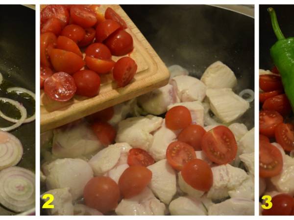 Spezzatino di Pollo con Friggitelli - Preparazione tappa 1