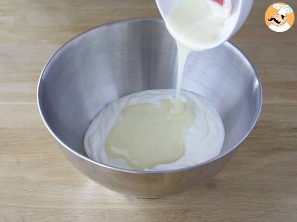 Gelato fatto in casa - Yogurt e lamponi - Preparazione tappa 2