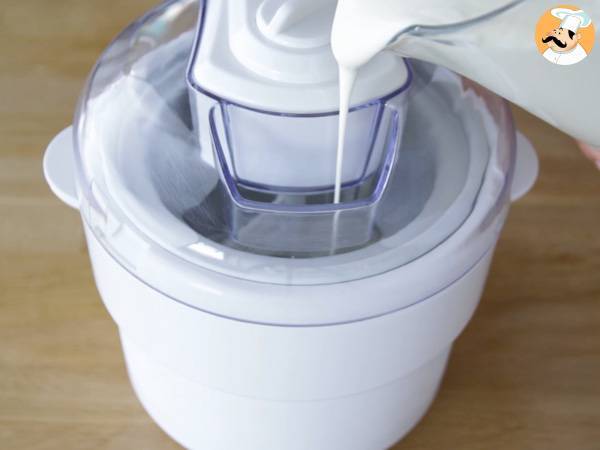Gelato fatto in casa - Yogurt e lamponi - Preparazione tappa 7