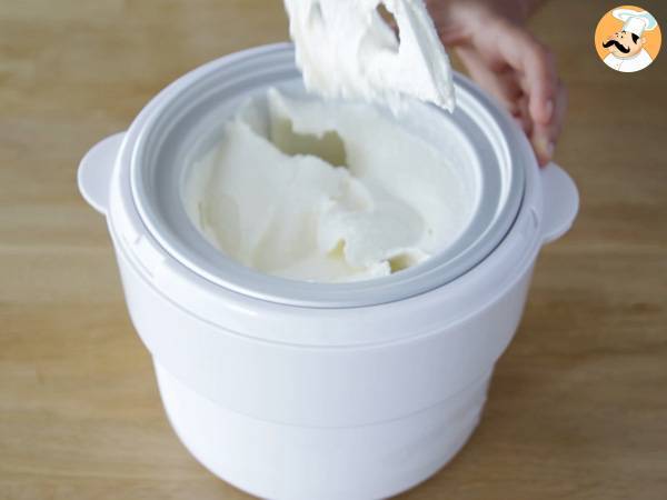Gelato fatto in casa - Yogurt e lamponi - Preparazione tappa 8