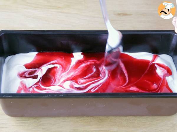 Gelato fatto in casa - Yogurt e lamponi - Preparazione tappa 10