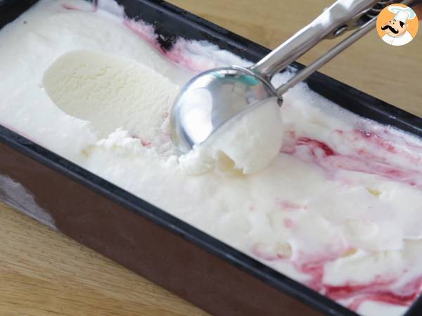Gelato fatto in casa - Yogurt e lamponi - Preparazione tappa 12