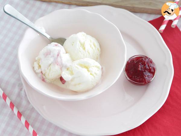 Gelato fatto in casa - Yogurt e lamponi - Preparazione tappa 13