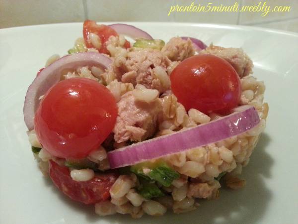 Orzo con Zucchine Tonno e Cipolle di Tropea - Preparazione tappa 1
