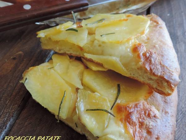 Focaccia patate caciocavallo e rosmarino - Preparazione tappa 1