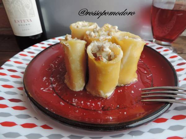 Paccheri al forno con philadelphia e salsiccia - Preparazione tappa 2
