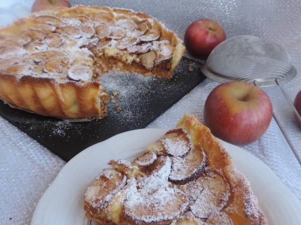 Crostata con crema chantilly, mele e cannella - Preparazione tappa 4