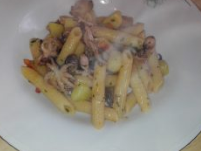 Pennette risottate ai moscardini e patate - Preparazione tappa 5