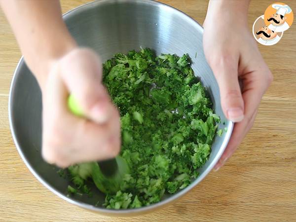 Crocchette di broccoli al forno - Preparazione tappa 2