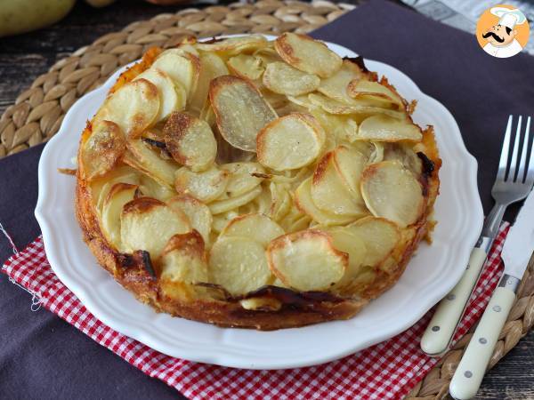 Torta di patate con prosciutto crudo e formaggio - Preparazione tappa 8
