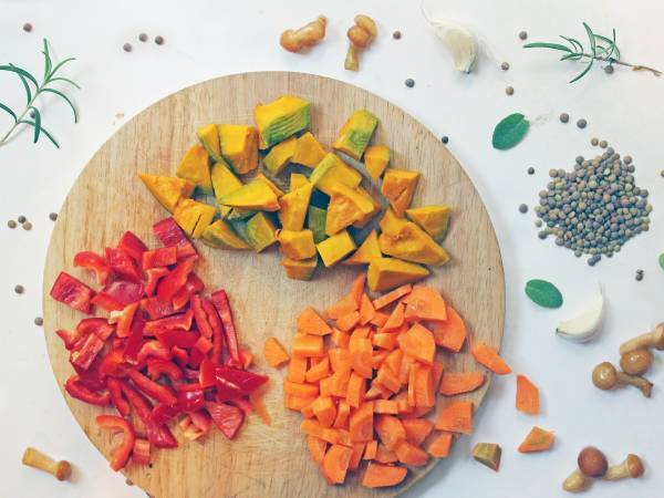 Sformato autunnale vegetariano - Preparazione tappa 1