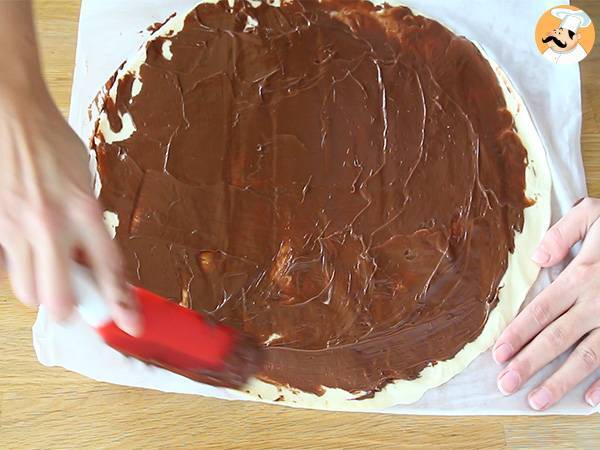 Albero di sfoglia alla Nutella - Preparazione tappa 1