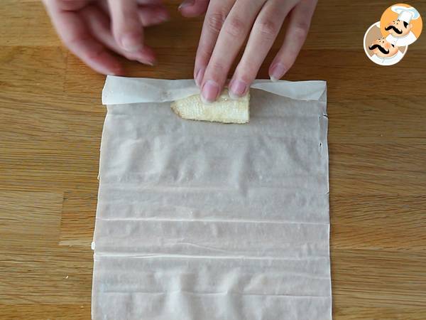 Fagottini di pasta fillo alla banana - Preparazione tappa 3