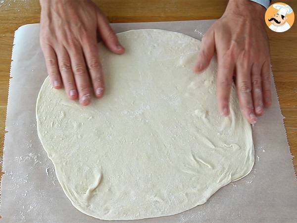 Calzone con patate, scamorza e prosciutto - Preparazione tappa 1