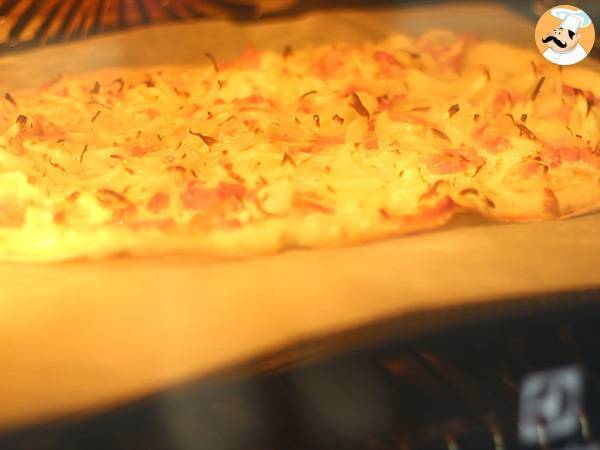Flammkuchen - Pizza alsaziana - Preparazione tappa 5