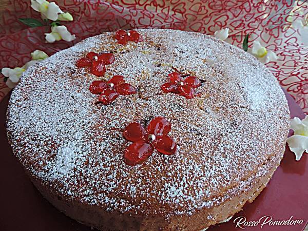 Torta nua con yogurt e confettura di ciliegie - Preparazione tappa 1