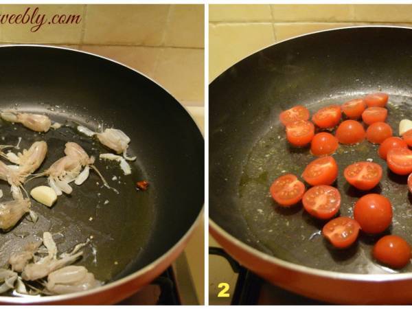 Spaghetti con Sugo di Canocchie - Preparazione tappa 1