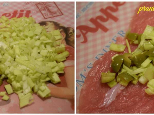 Involtini con Porri e Olive - Preparazione tappa 1