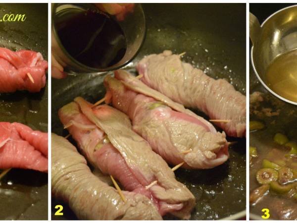 Involtini con Porri e Olive - Preparazione tappa 2