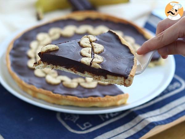 Crostata con cioccolato e banane - Preparazione tappa 7