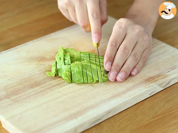 Focaccine con salmone e avocado - Preparazione tappa 1