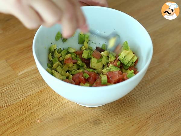 Focaccine con salmone e avocado - Preparazione tappa 2