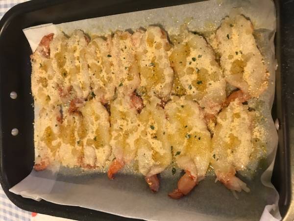 CODE DI GAMBERI ARGENTINI AL FORNO - Preparazione tappa 6
