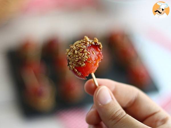 Pomodorini caramellati con semi di sesamo - Preparazione tappa 5