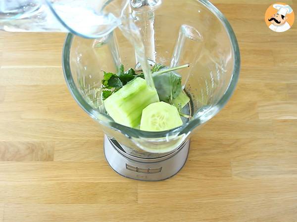 Mojito analcolico al cetriolo - Preparazione tappa 1