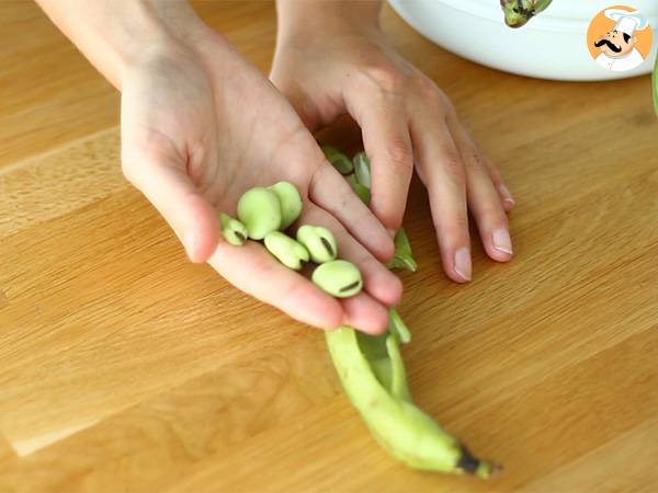 Insalata di fave e pancetta - Preparazione tappa 1
