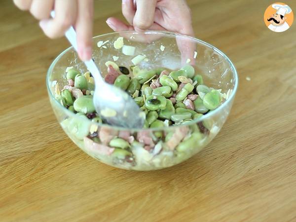 Insalata di fave e pancetta - Preparazione tappa 5