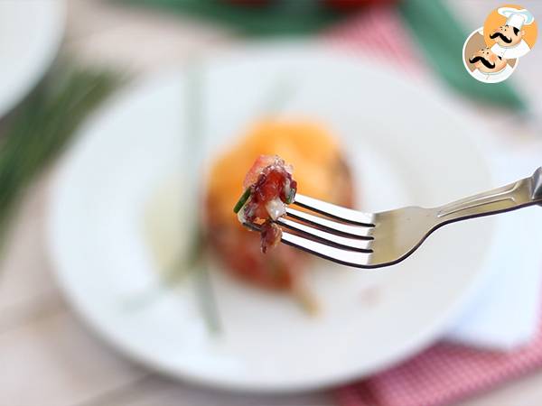 Tartare di prosciutto, pomodori e melone - Preparazione tappa 6