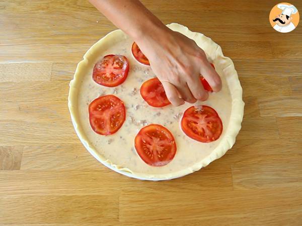 Quiche con tonno e pomodori - Preparazione tappa 3
