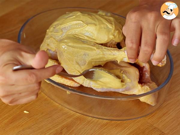 Pollo in crosta di senape ed erbe aromatiche - Ricetta facile - Preparazione tappa 1