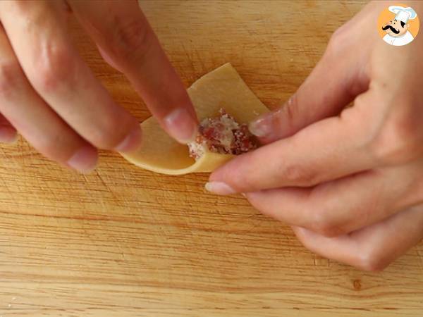 Tortellini con prosciutto crudo, parmigiano e basilico fresco - Preparazione tappa 6